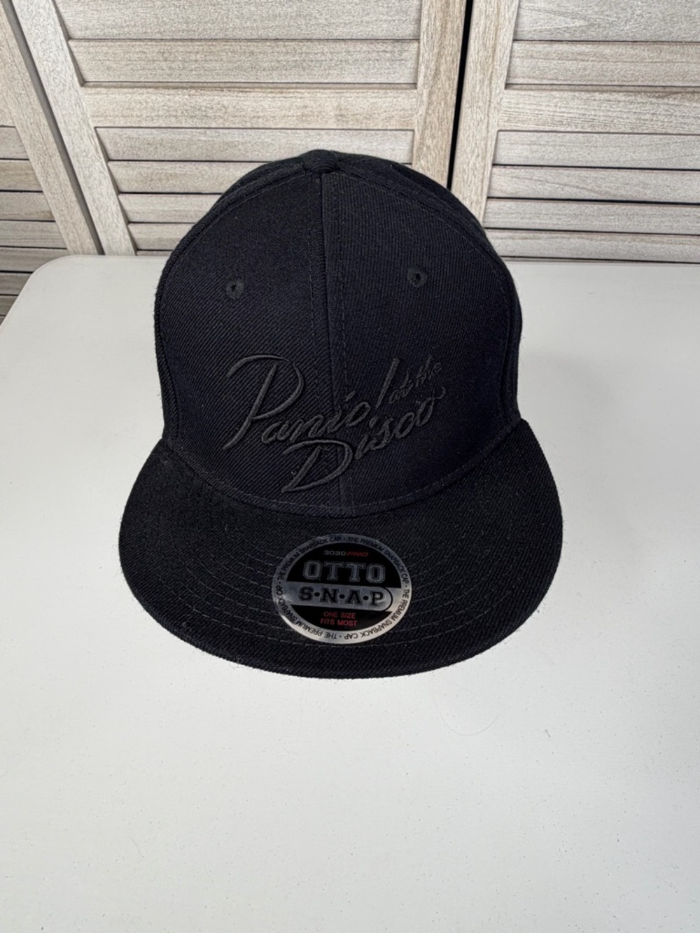 PANIC AT THE DISCO 2018 Tour Official Snap Back Cap Black Embroidered-Adult/OS